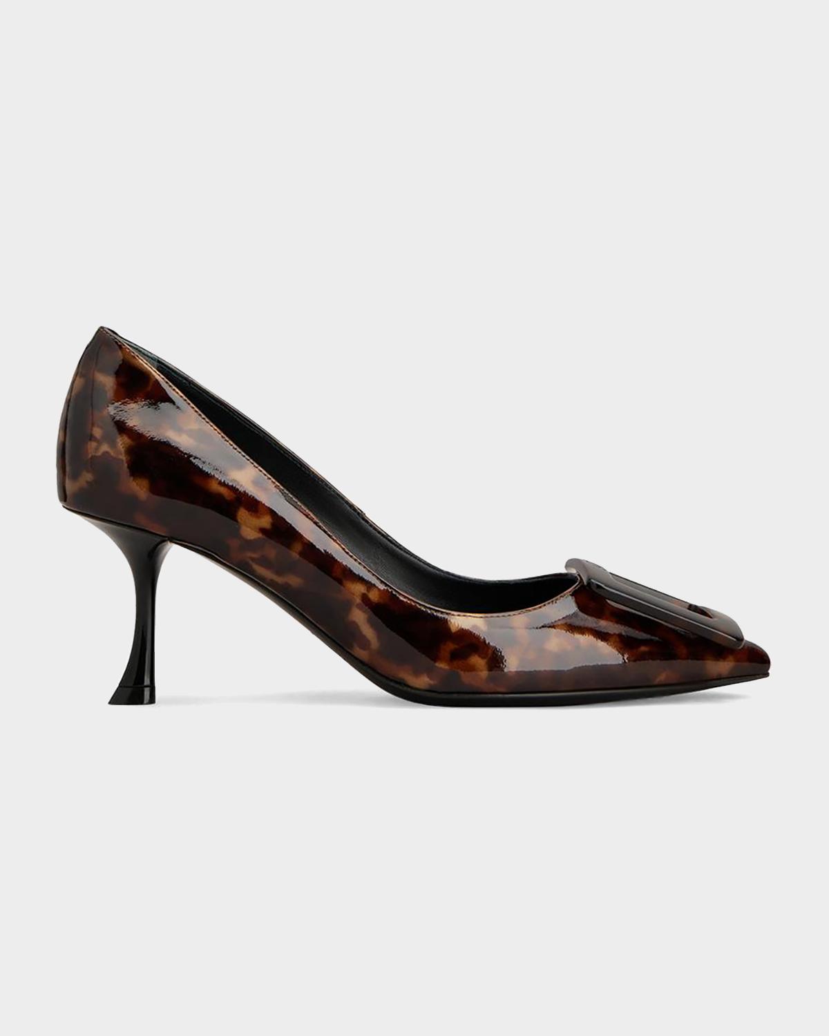Roger Vivier Viv ' in the City 65mm Printed Patent Leather Pumps