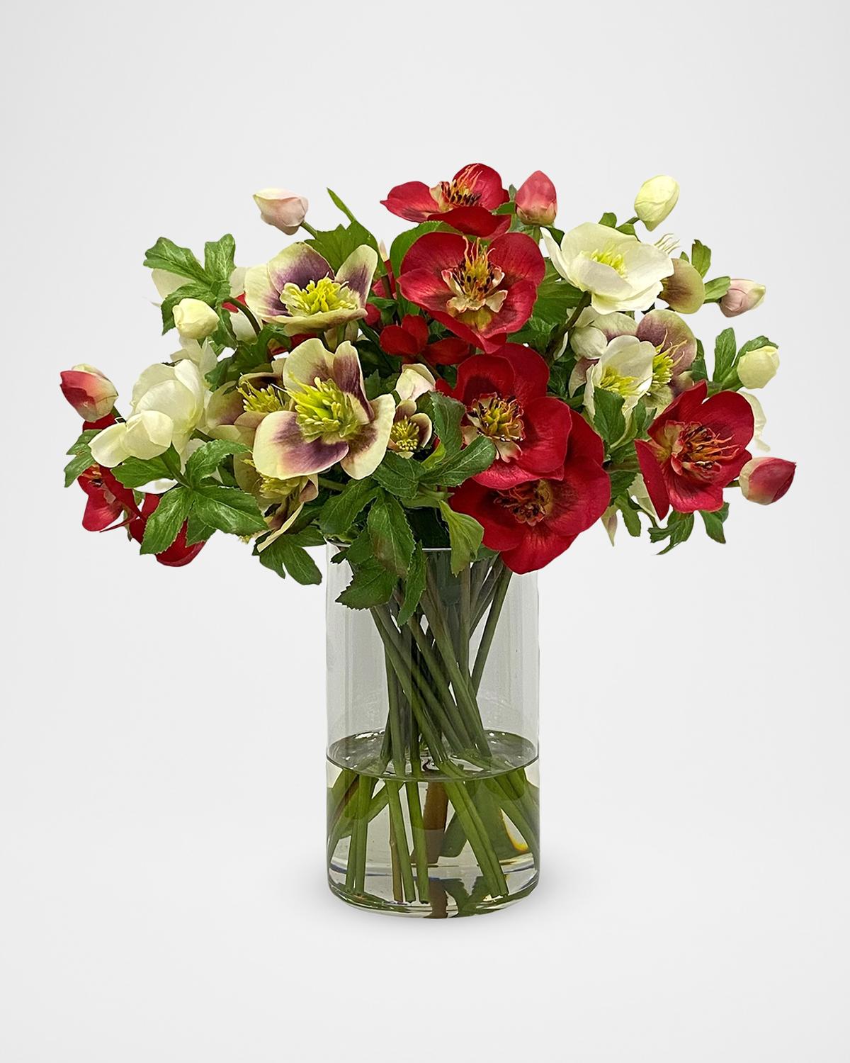 Winward Home Holiday Newness Faux-hellebores Arrangement