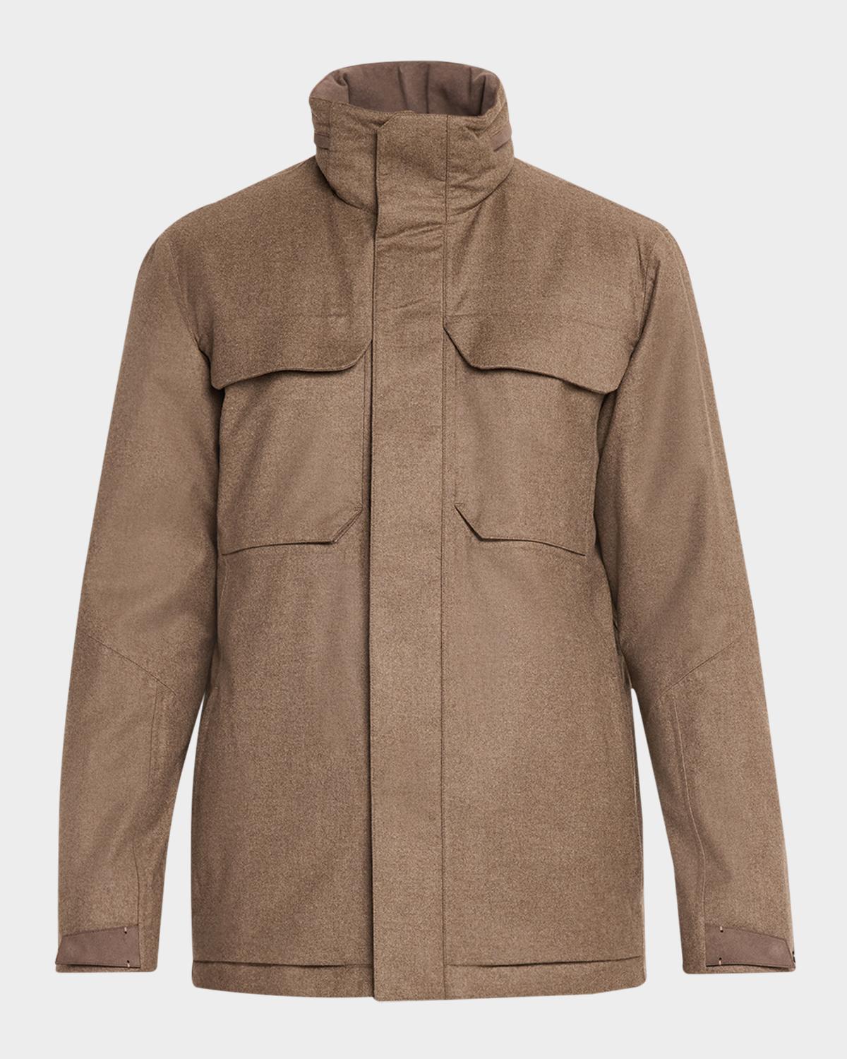 Sease Men's Wool-Cashmere Field Jacket