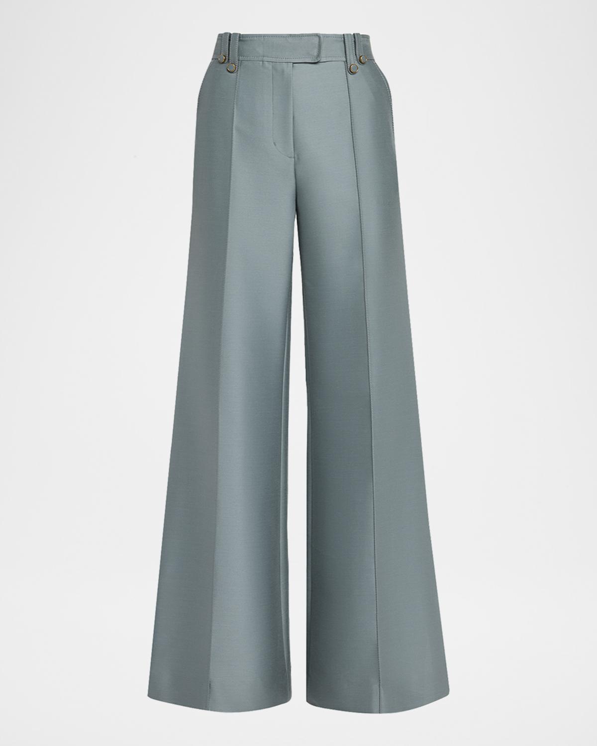 Zimmermann Valiant Structured Wide Flared Pants