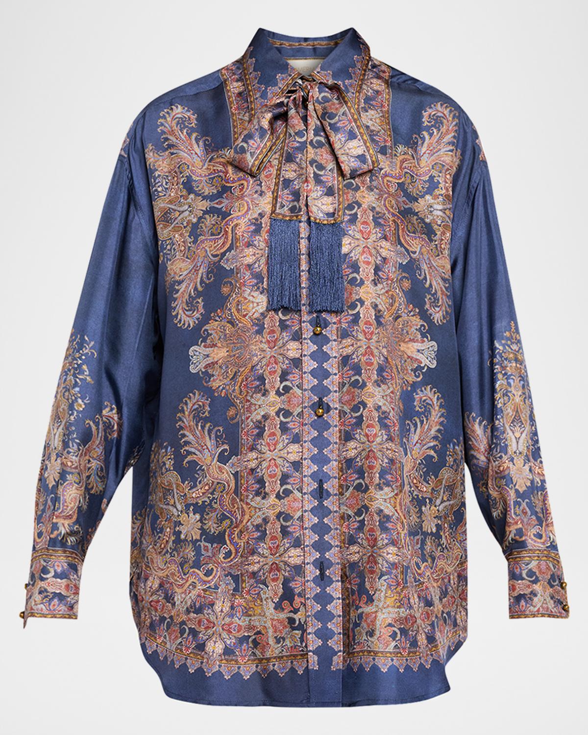 Zimmermann Valiant Relaxed Silk Shirt