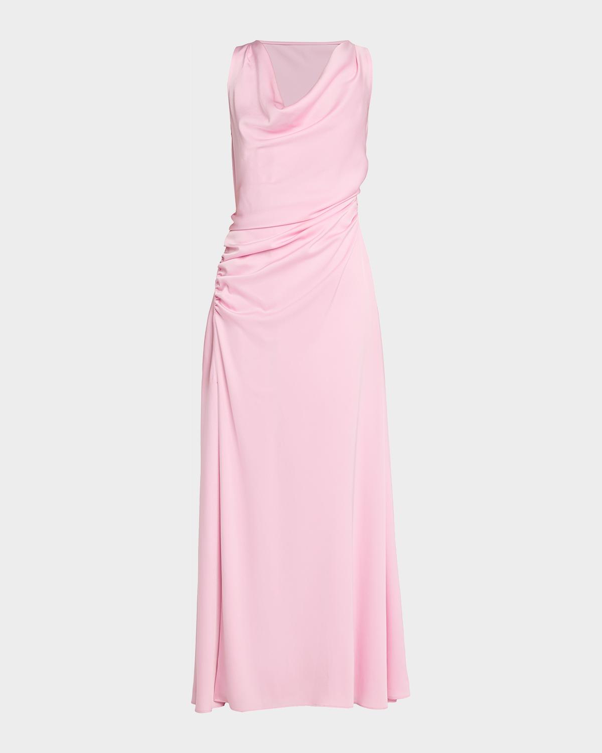 SIMKHAI Elinne Draped Off-Shoulder Column Gown