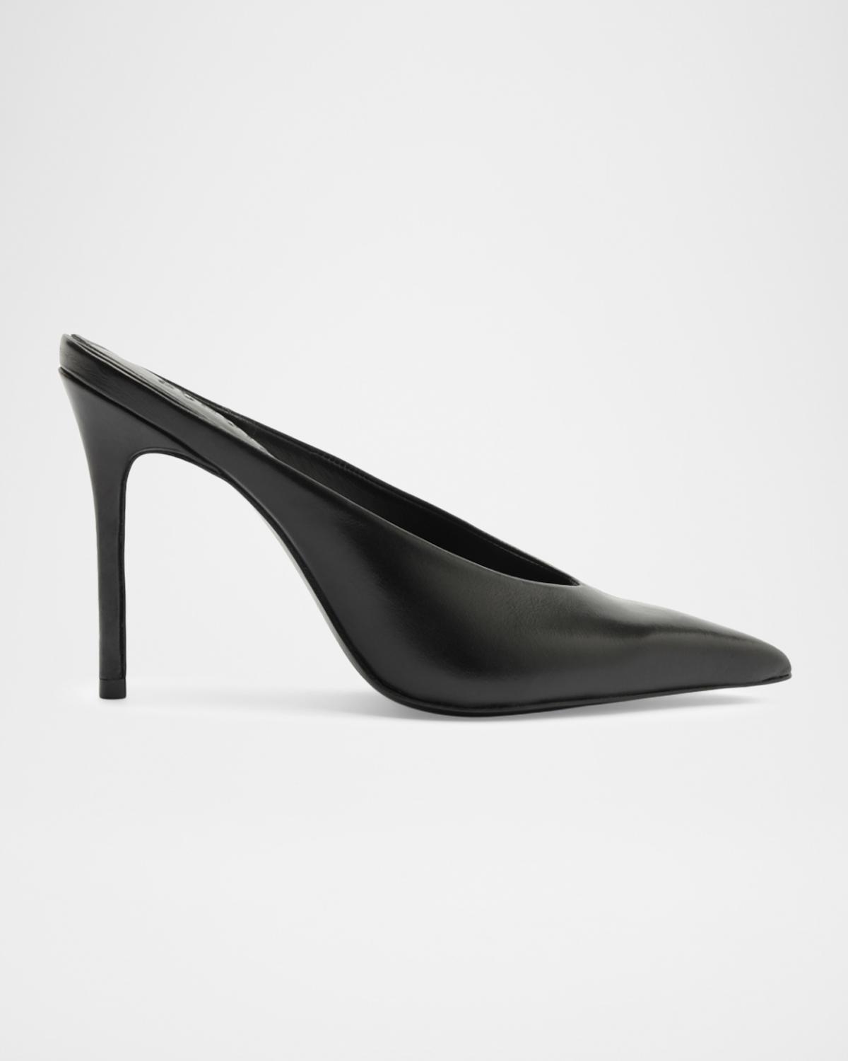 Schutz 100mm Loren Leather Mule Pumps