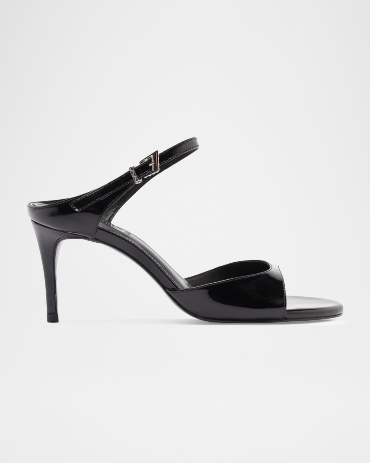 Schutz 75mm Lyra Patent Leather Sandals
