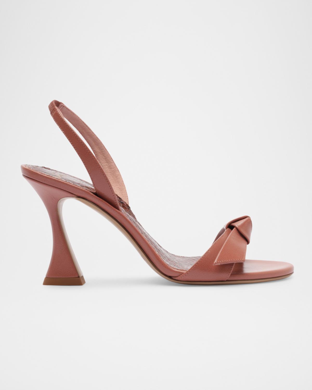 Alexandre Birman 60mm Clarita Leather Slingback Sandals