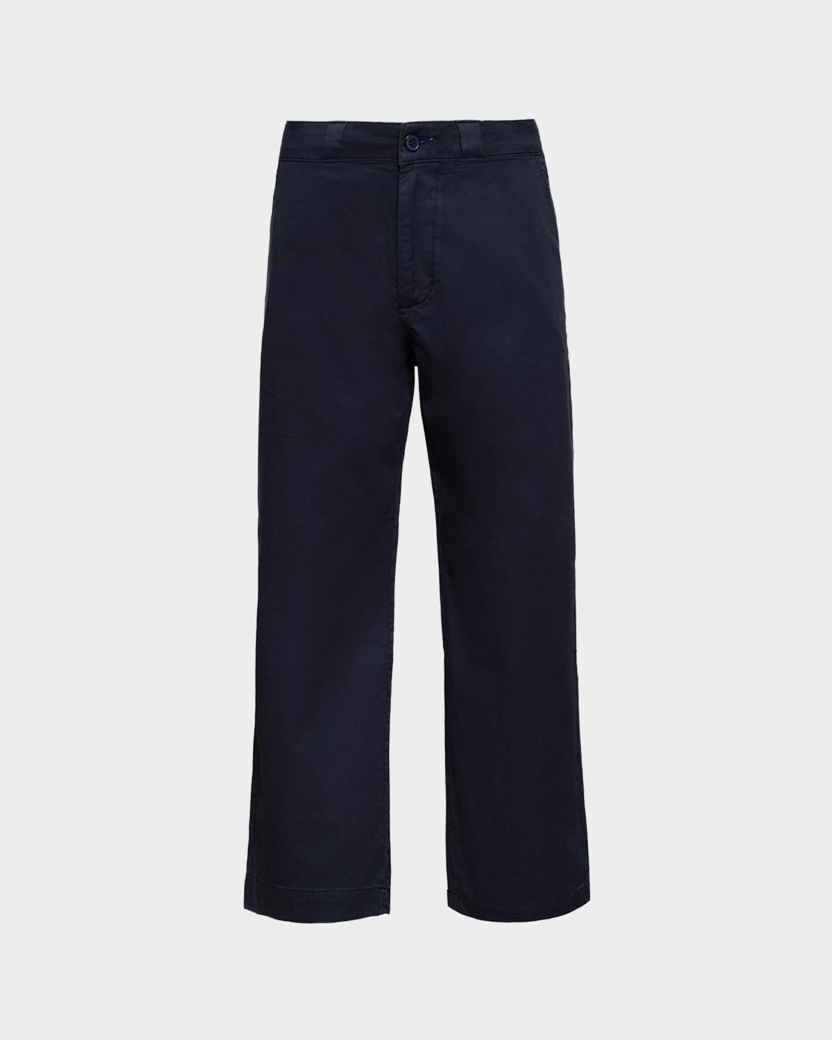 Frances Valentine Coleman Straight-Leg Woven Stretch Cotton Pants