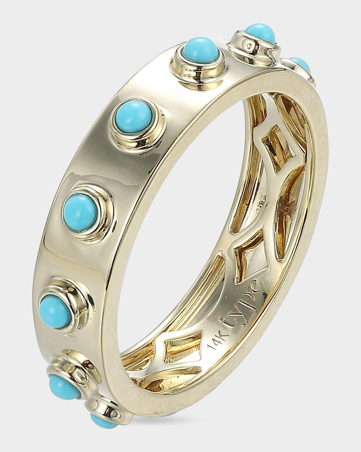 Leggo Metals 1 14K Yellow Gold & Turquoise Ring