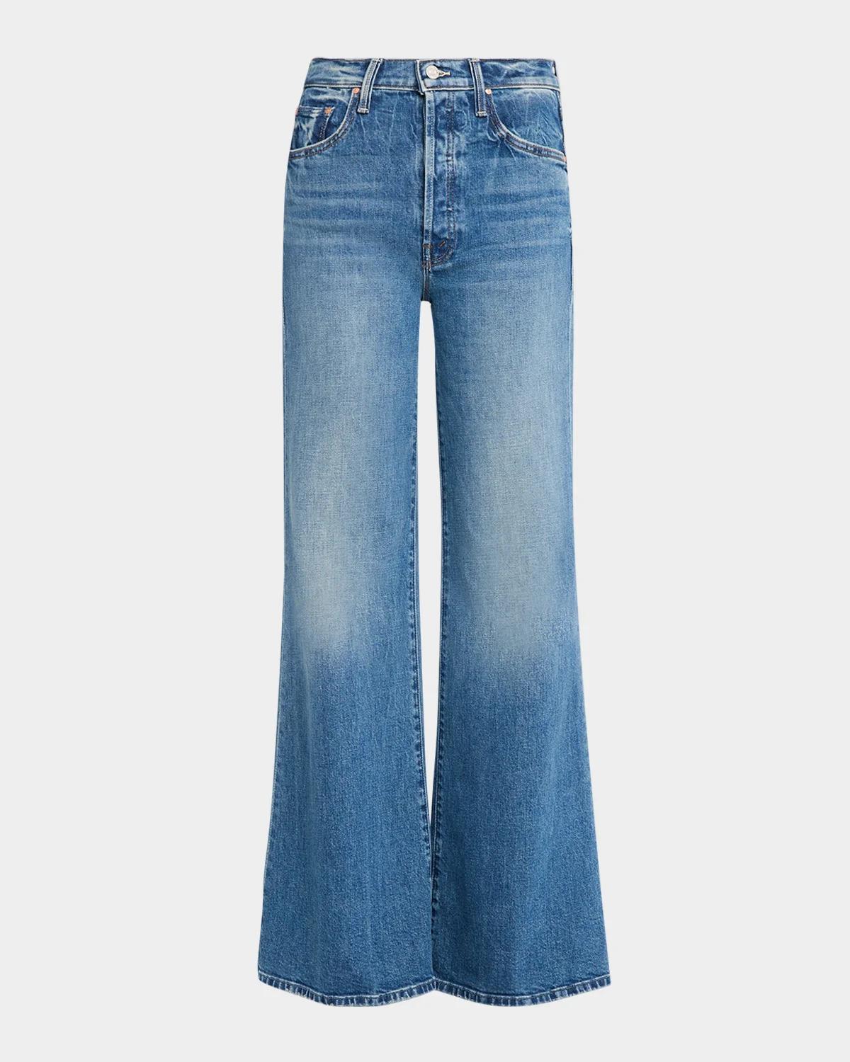 MOTHER The Tomcat Roller Sneak Wide-Leg Jeans