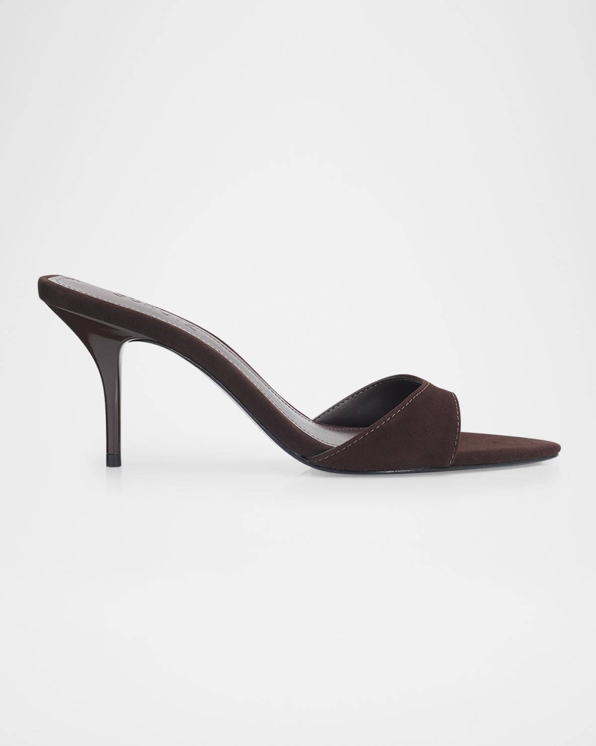 Schutz Elodie 75MM Leather Slip-On Sandals