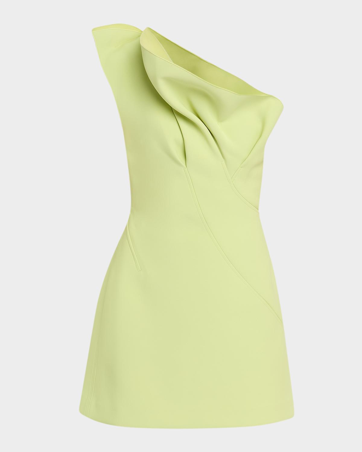 Acler Lugano One-Shoulder A-Line Mini Dress