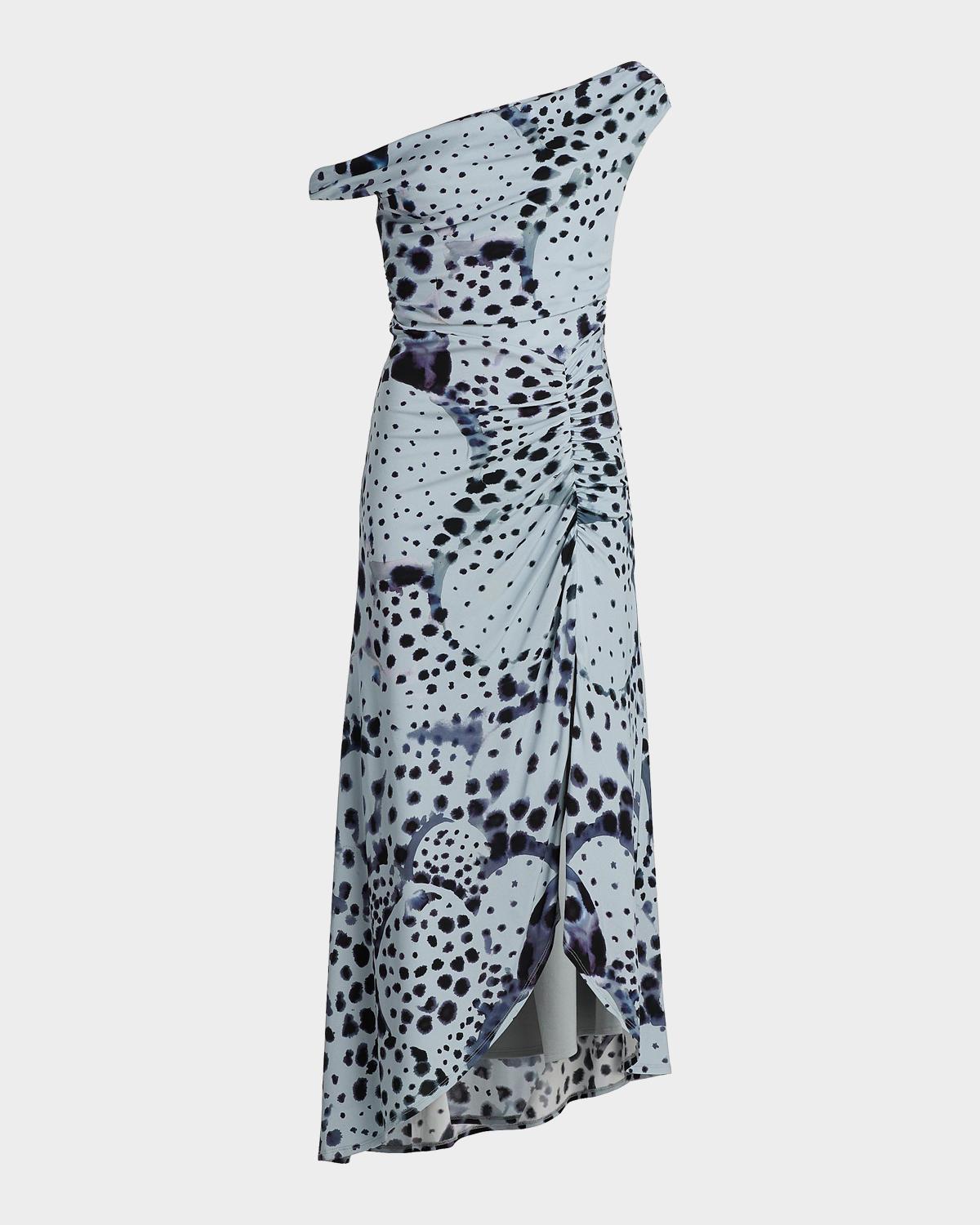 Ella Pearl Ray Print Midi Dress