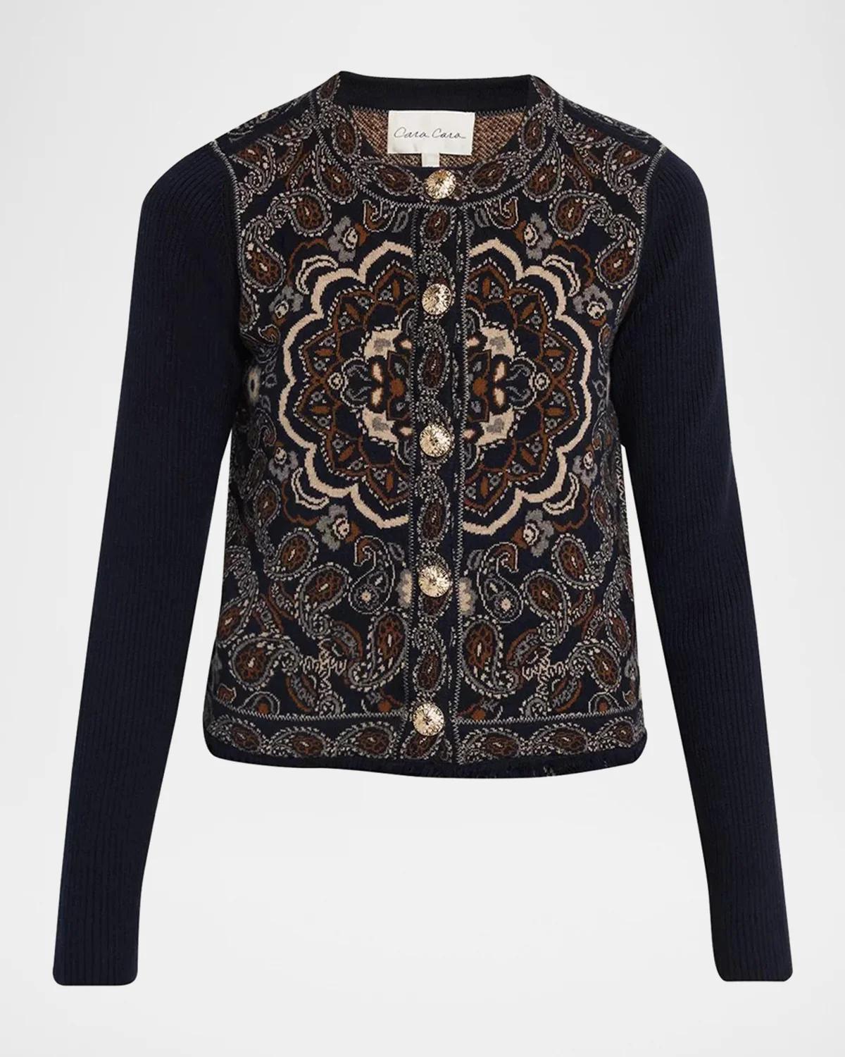 Cara Cara Alesia Paisley Jacquard Jacket