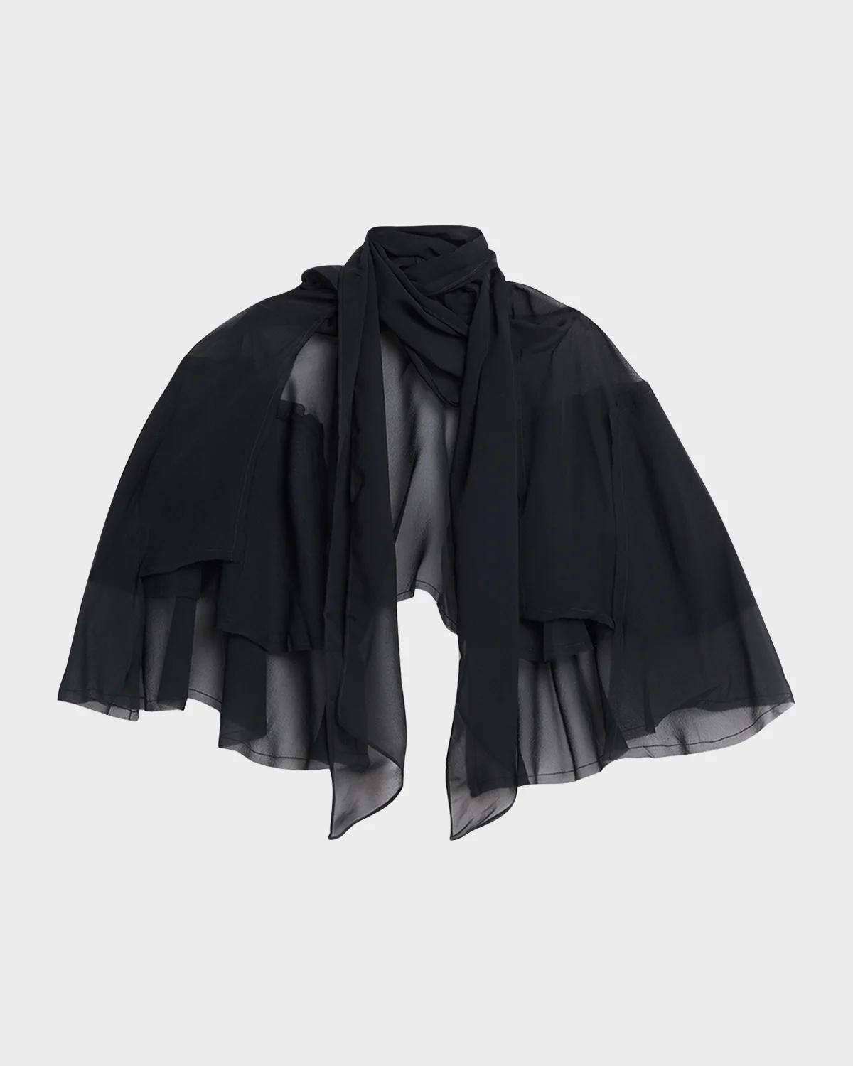 All Three Chloe Chiffon Cape