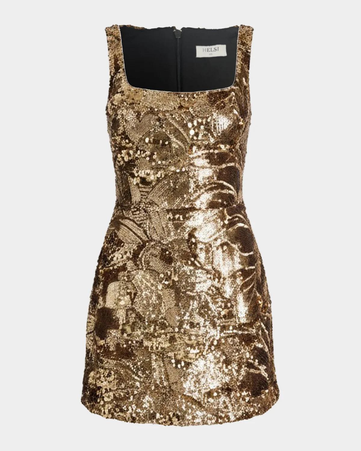 HELSI Greta Sequin Sleeveless Mini Dress