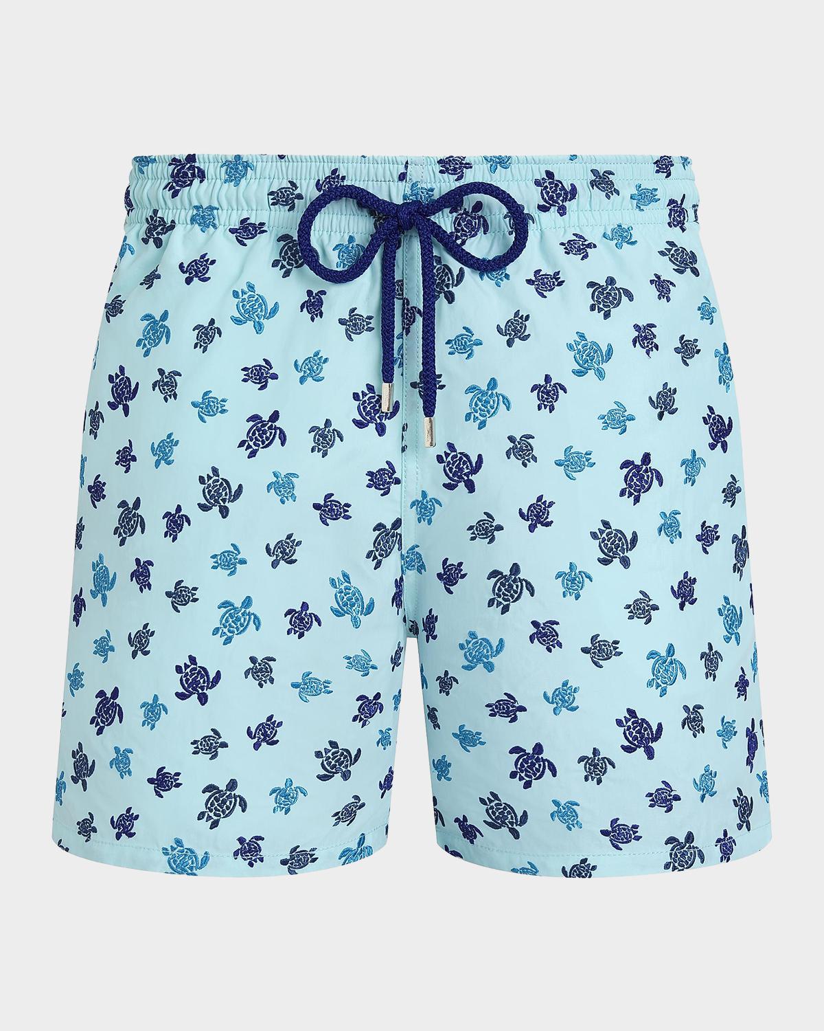 Vilebrequin Men's Mistral Micro Ronde des Tortues Swim Shorts