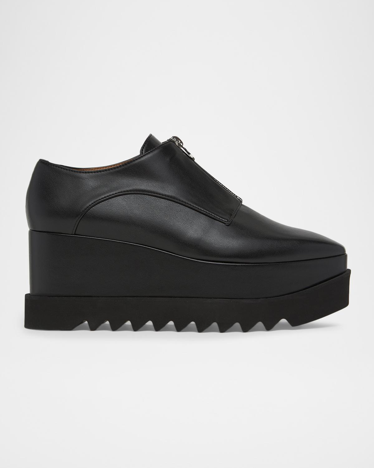 Stella McCartney Elyse 80MM Zipped Platform Derby Shoes
