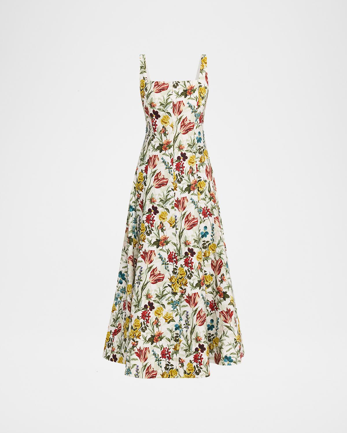 ALICE + OLIVIA Polly Floral Maxi Dress
