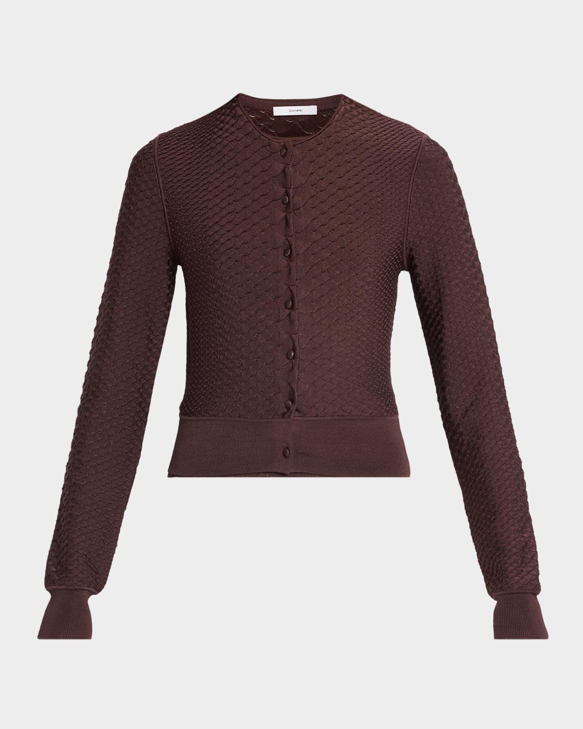 Adam Lippes Worth Viscose Knit Cardigan