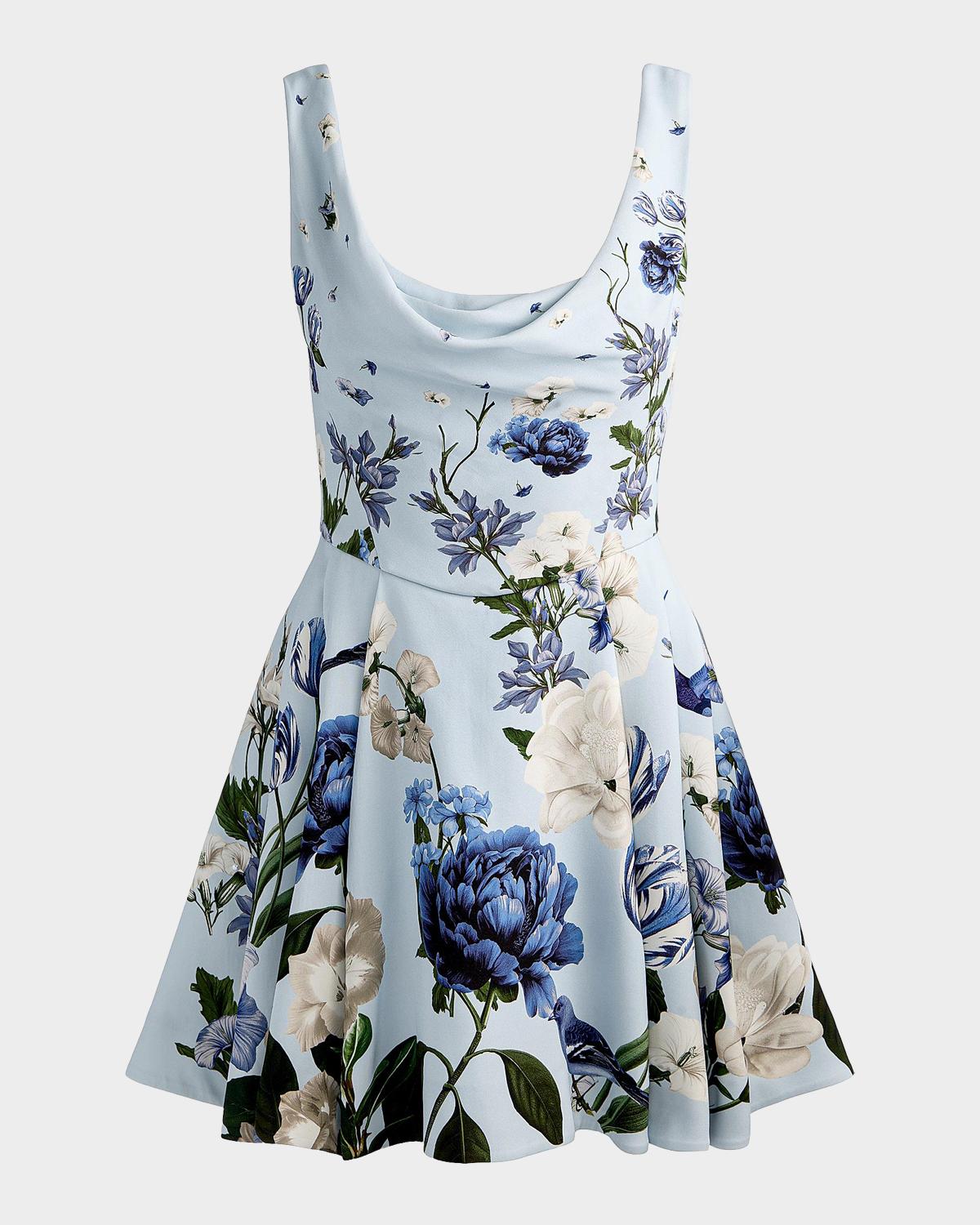 ALICE + OLIVIA Estrella Floral Mini Dress