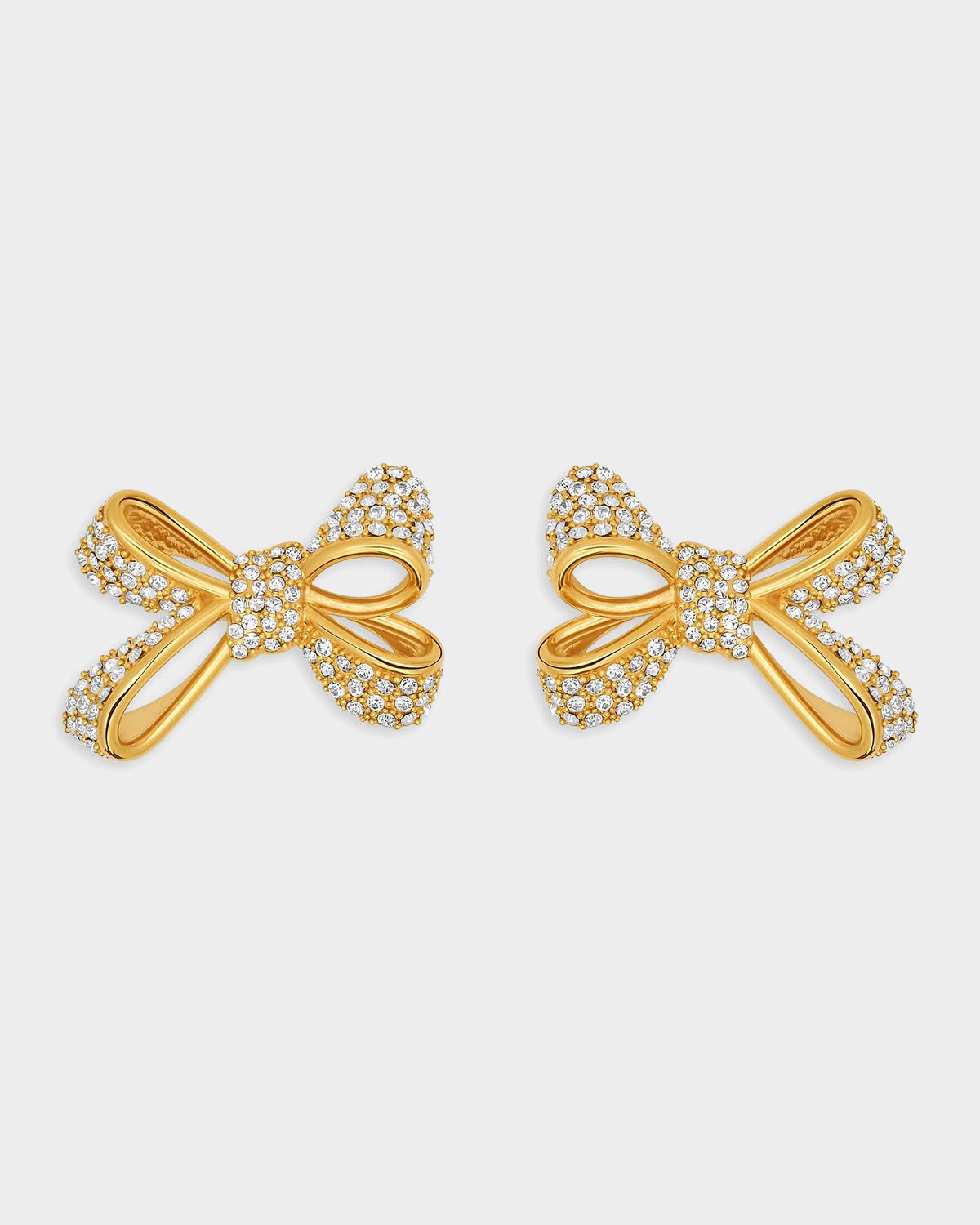 Pave Bow Small Stud Earrings