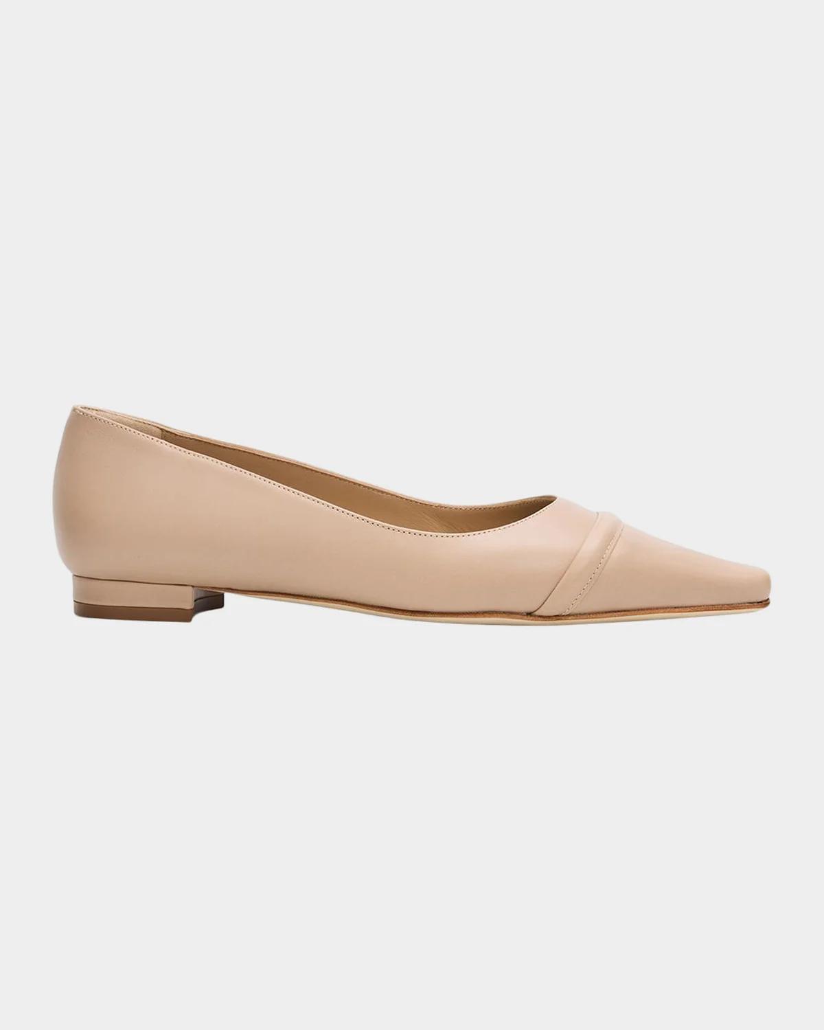 Cotinu Leather Ballerina Flats