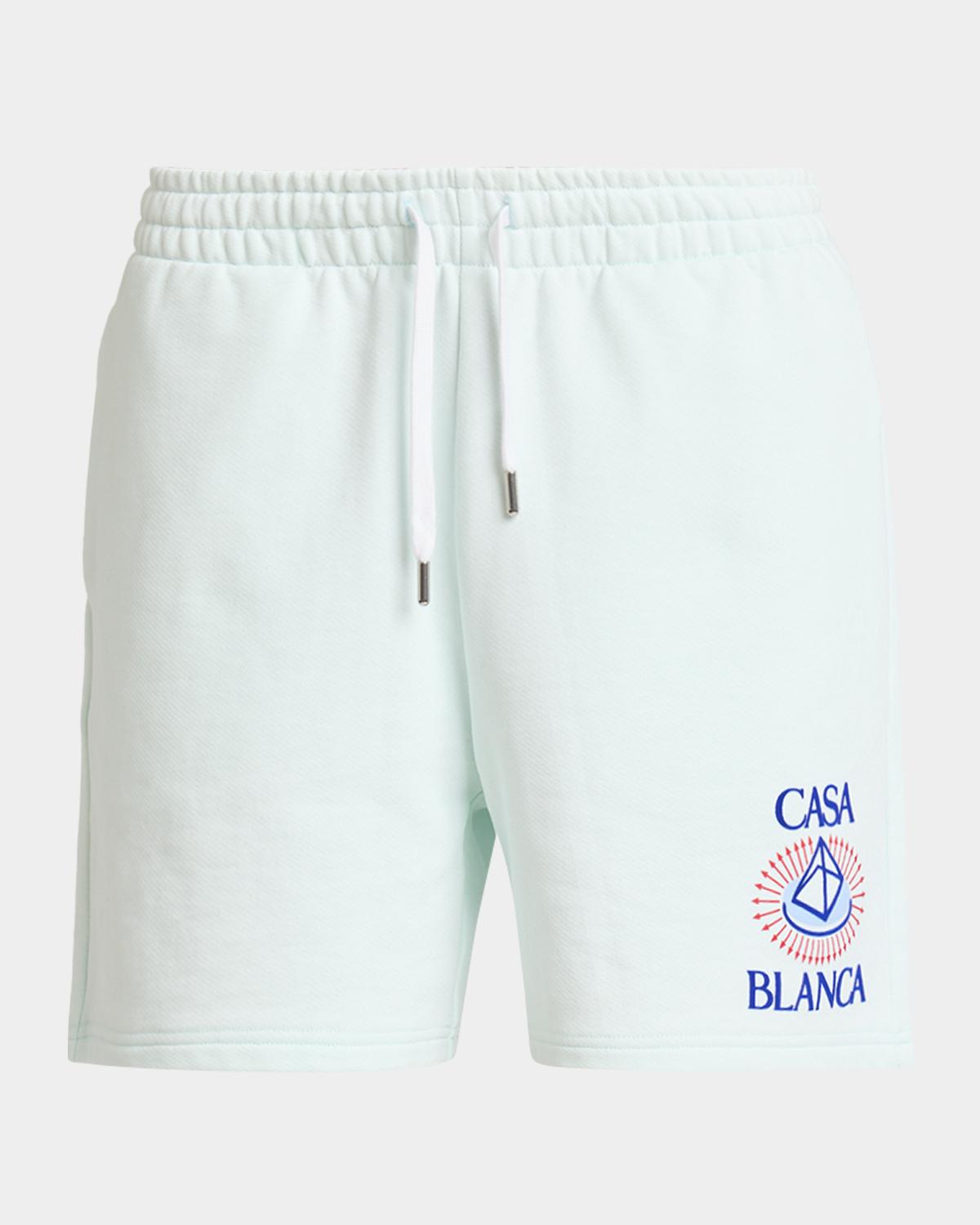 Casablanca Men's Celestial Pyramid Cotton Drawstring Shorts