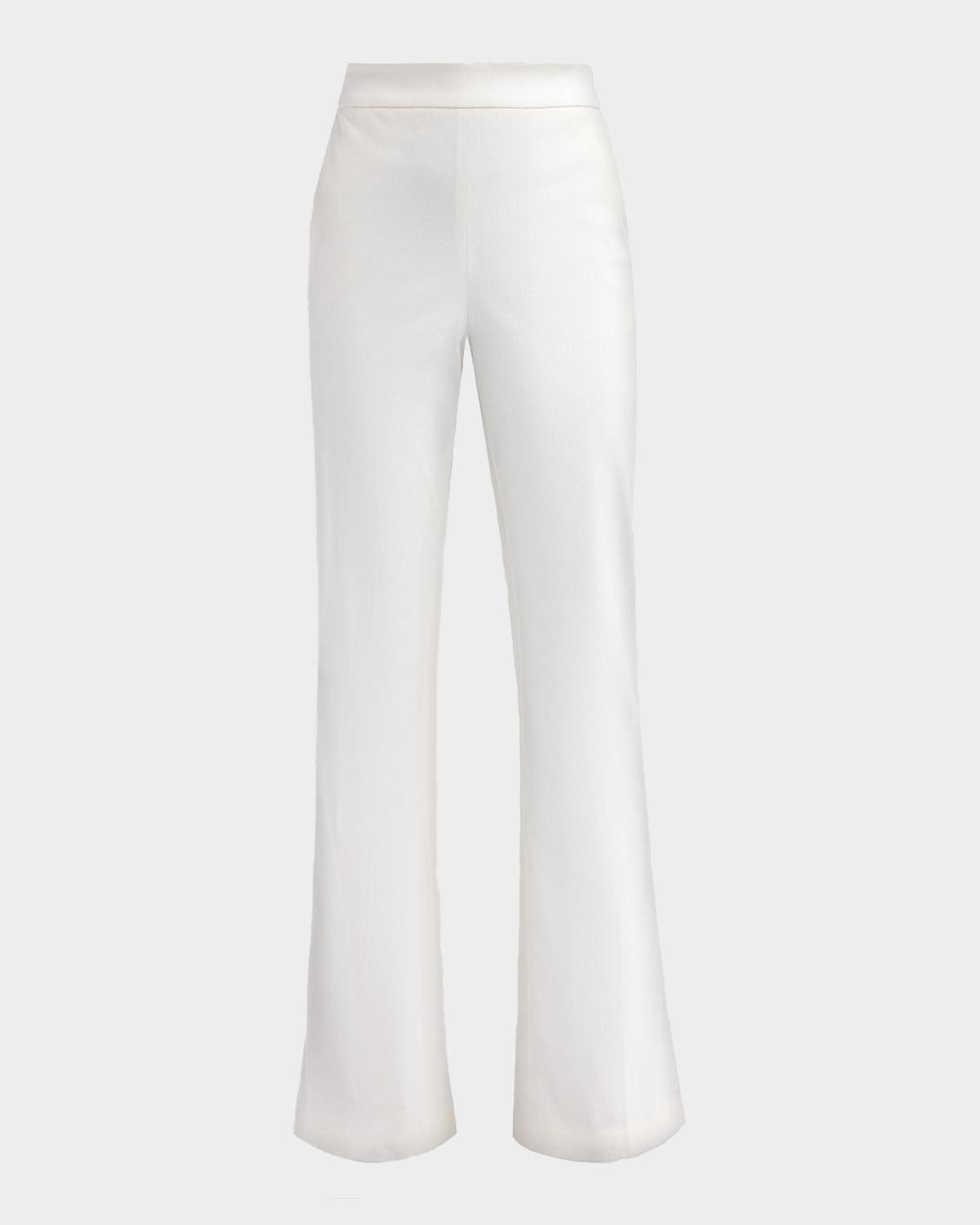 SIMKHAI Gia Cotton-Blend Kick-Flare Pants
