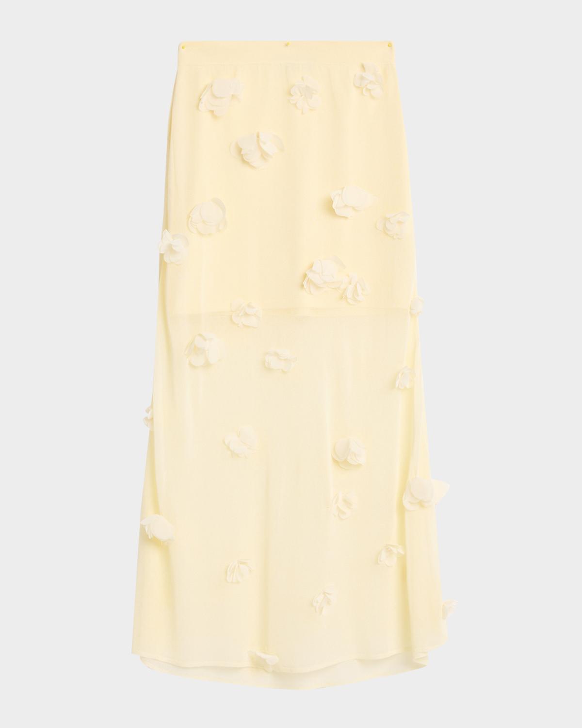 SIMKHAI Cora Floral Midi Skirt