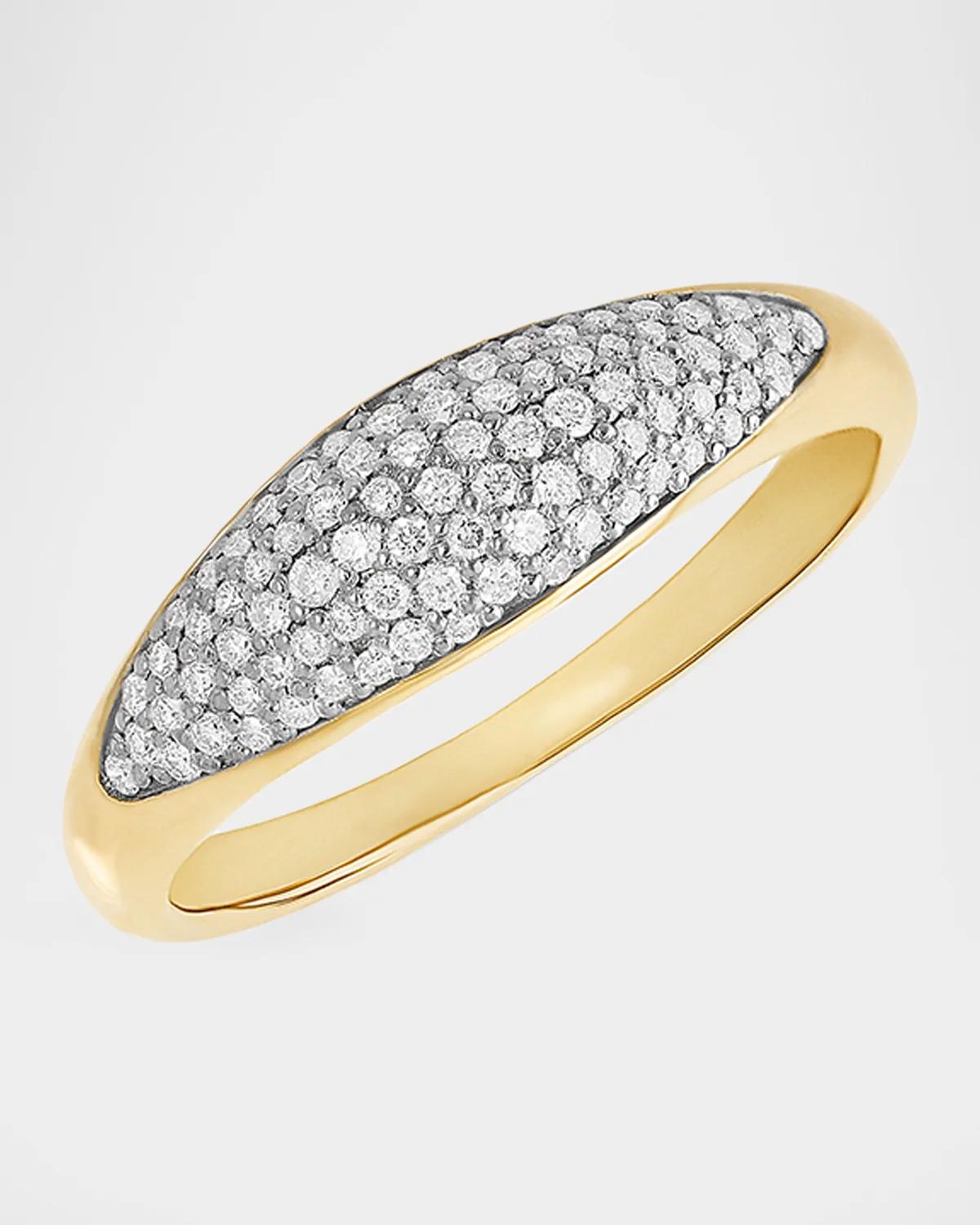 14K Multi Diamond Ring, Size 6