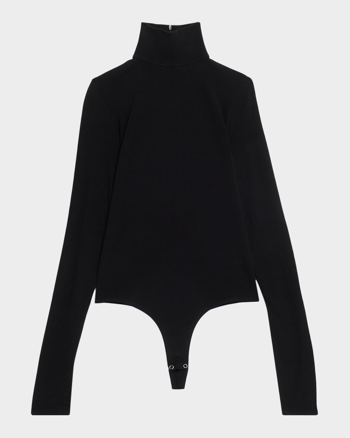 Michael Kors Collection Turtleneck Long-Sleeve Bodysuit