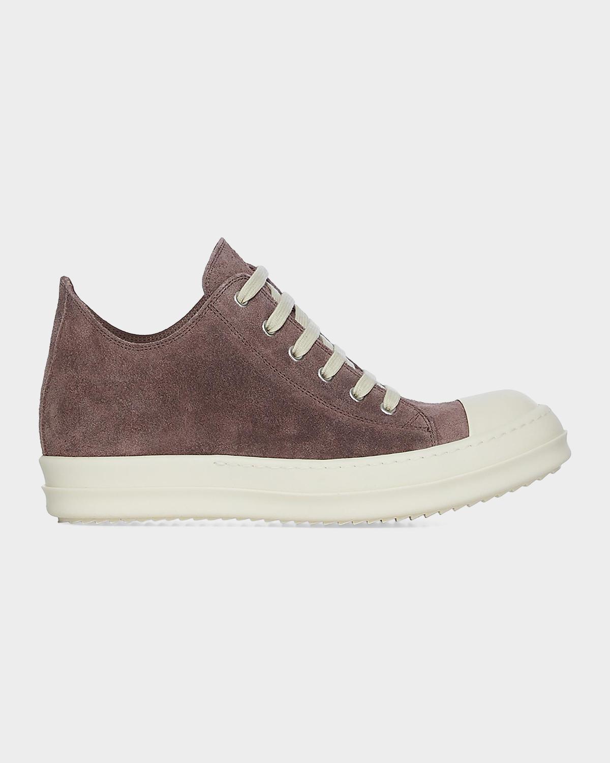 DRKSHDW RICK OWENS Suede Low-Top Sneakers
