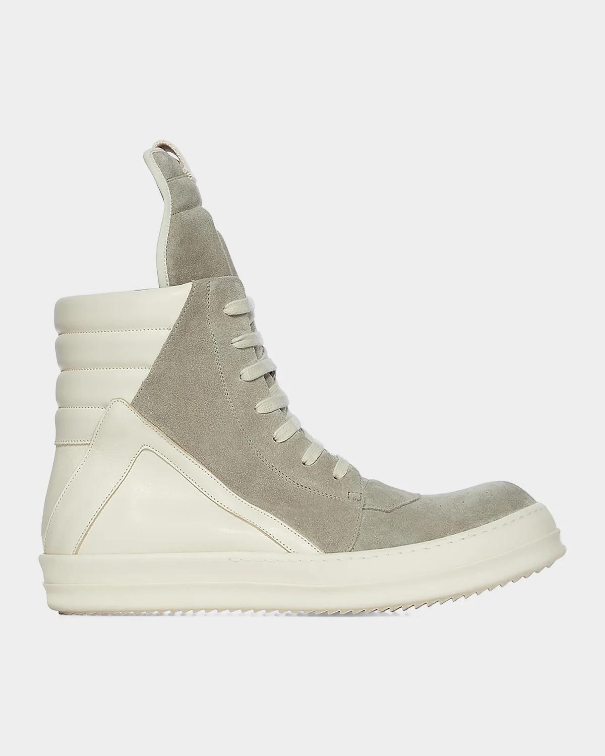 DRKSHDW RICK OWENS Men's Geobasket Suede High-Top Sneakers