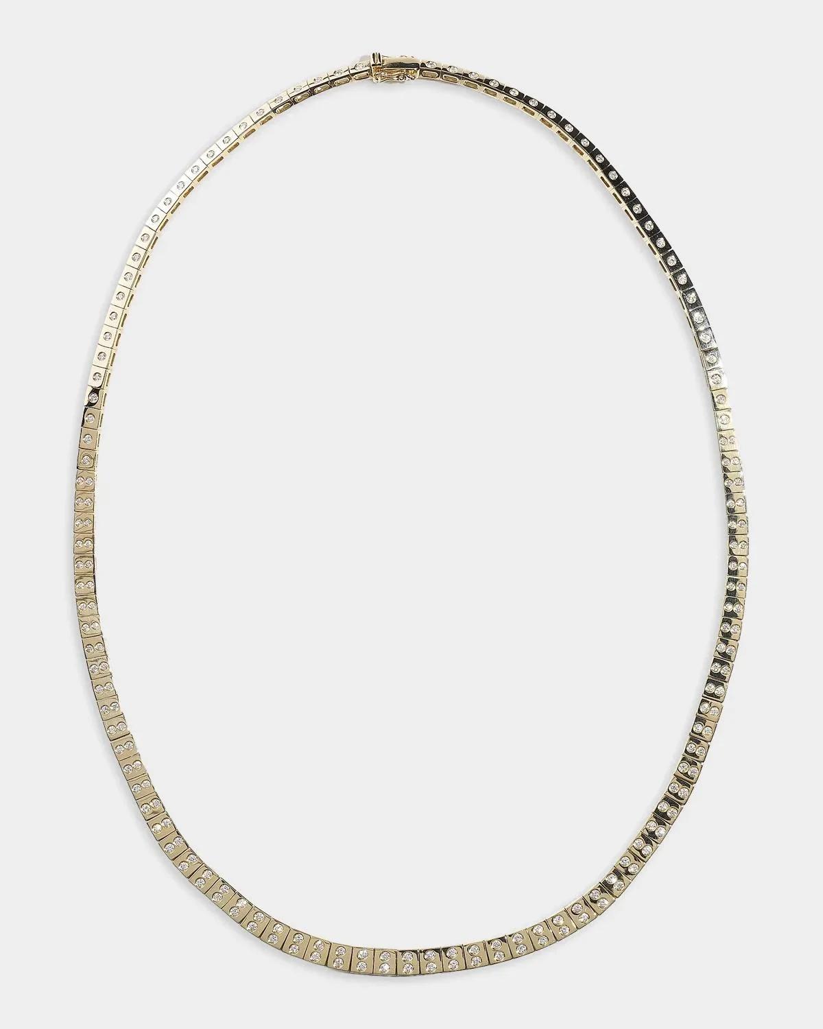 Leggo ID 14K Yellow Gold & 1.42 TCW Diamond Tennis Necklace