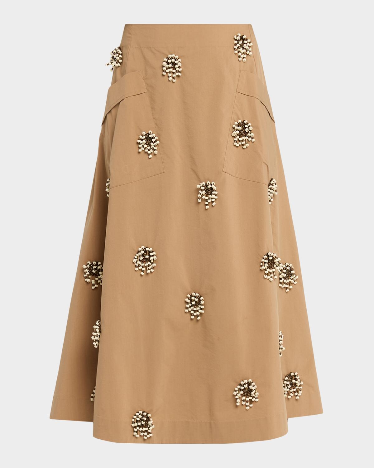 JBQ Alice Embellished Midi Skirt