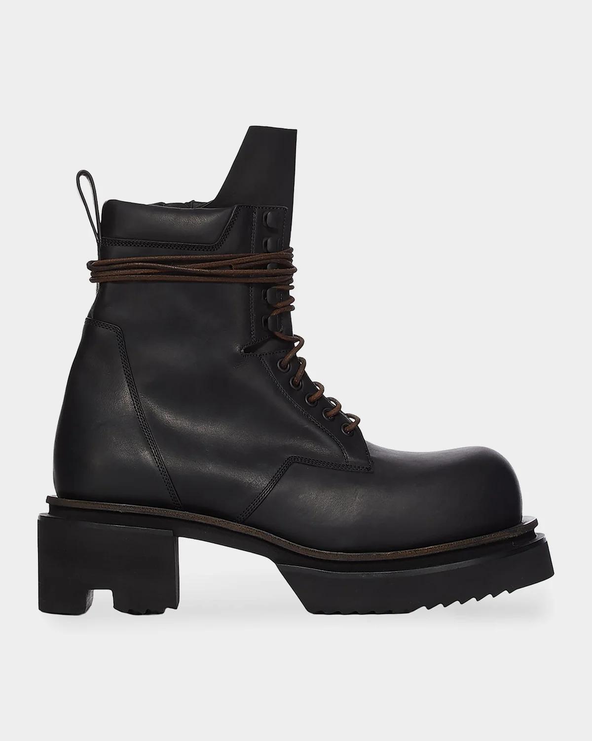 Rick Owens Low Army Bogun Leather Boots