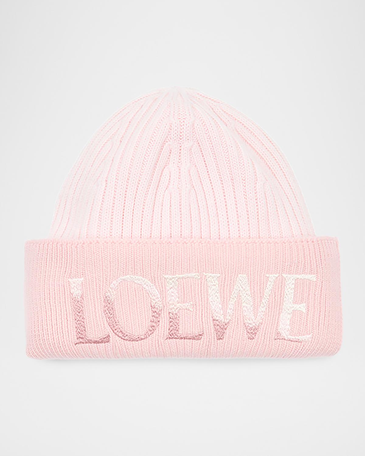 Logo-Embroidered Rib-Knit Beanie