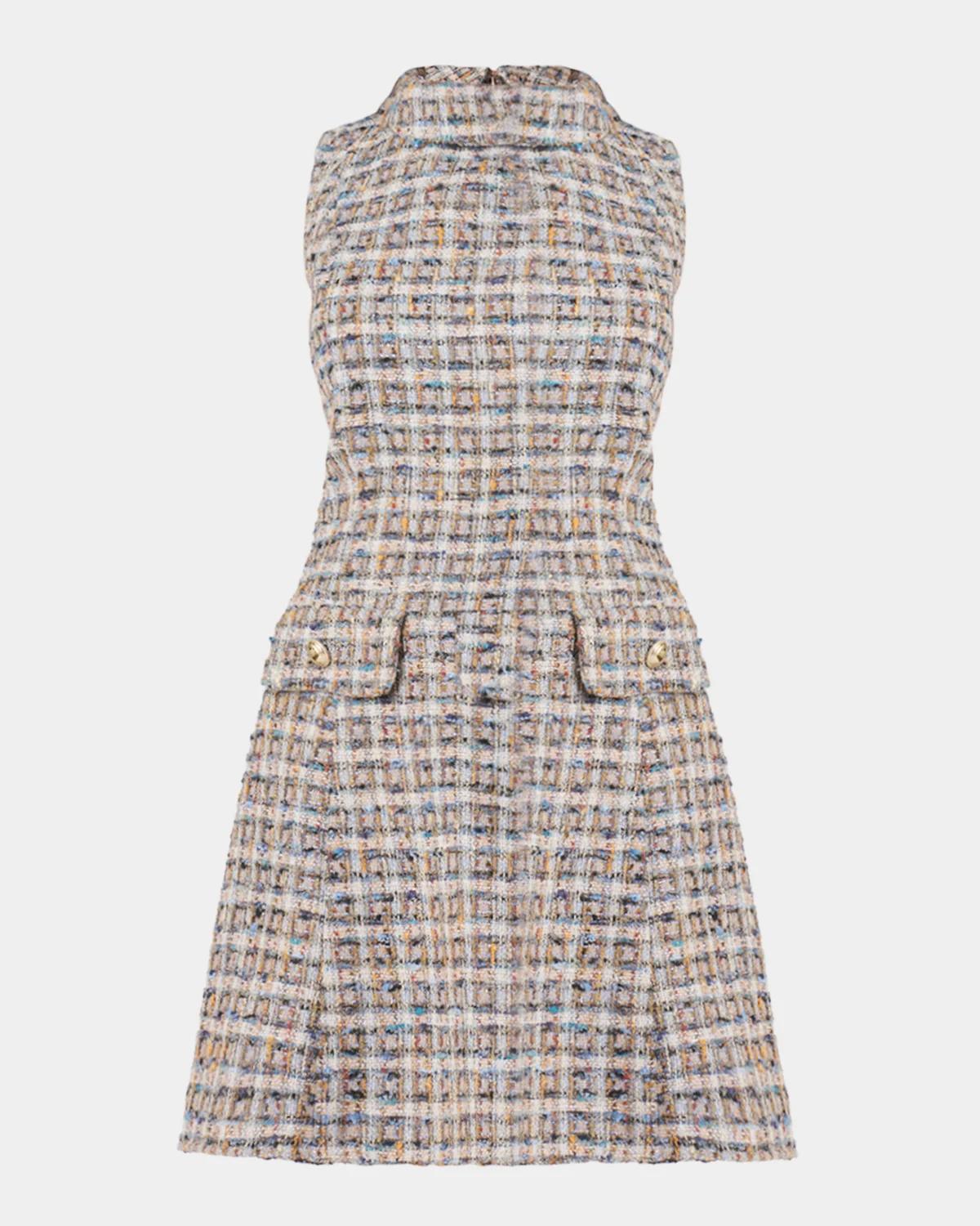 Shoshanna Charlotte Shimmer Tweed Mini Dress