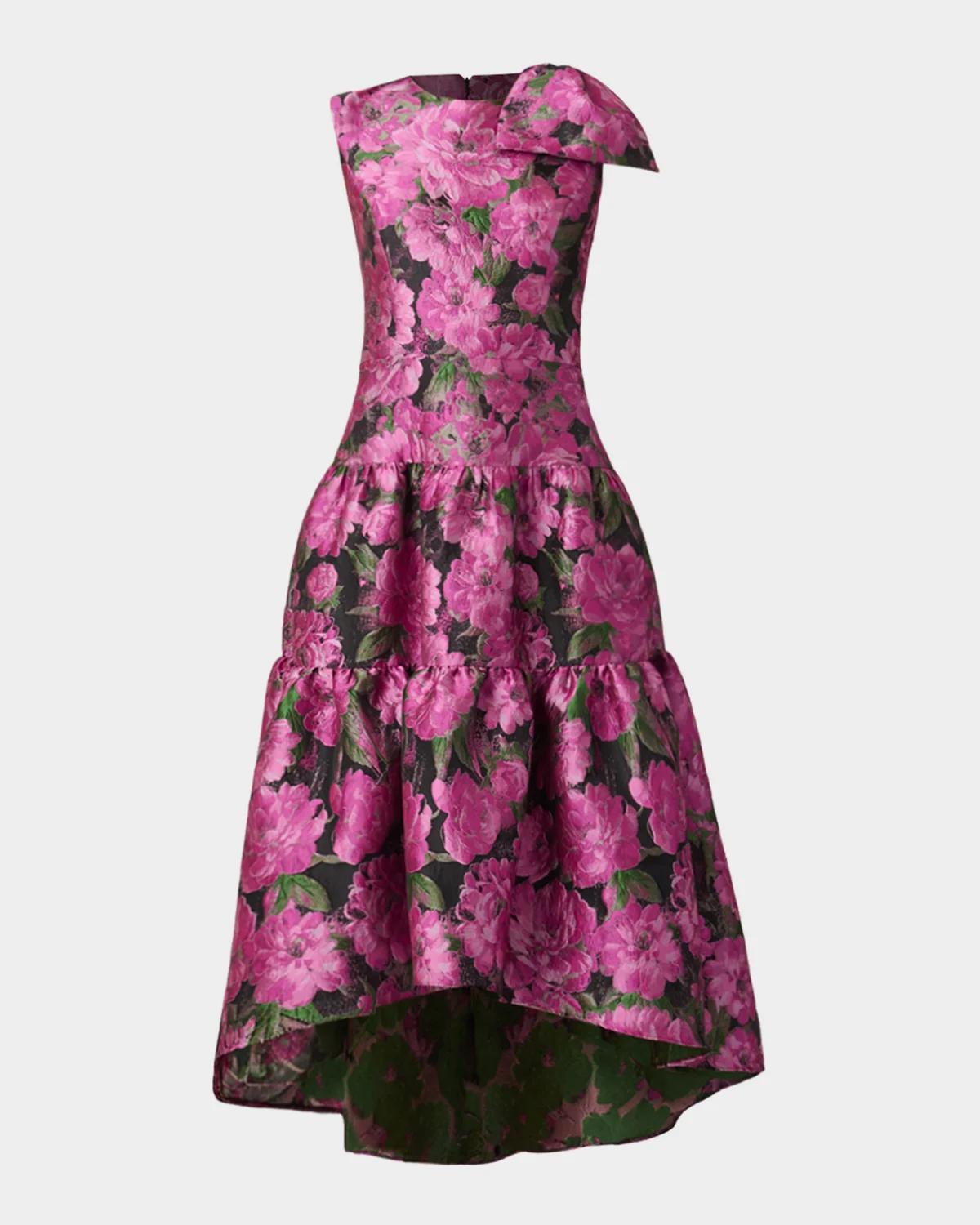 Essex Tiered Floral-Print Midi Dress