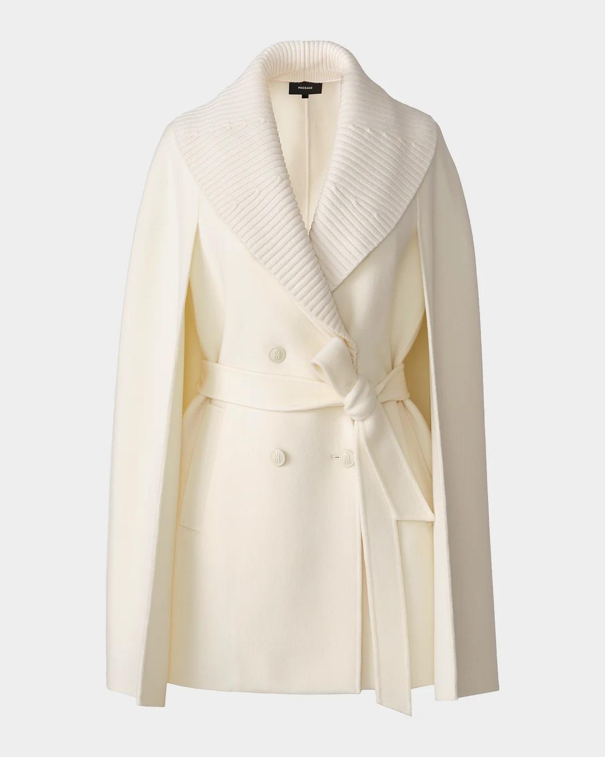Mackage Susie-Z Double-Breasted Wool Cape
