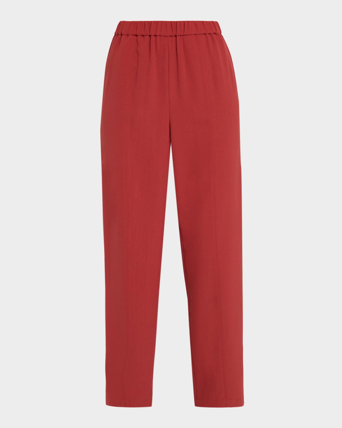 Misook Nora Crepe Straight-Leg Pants