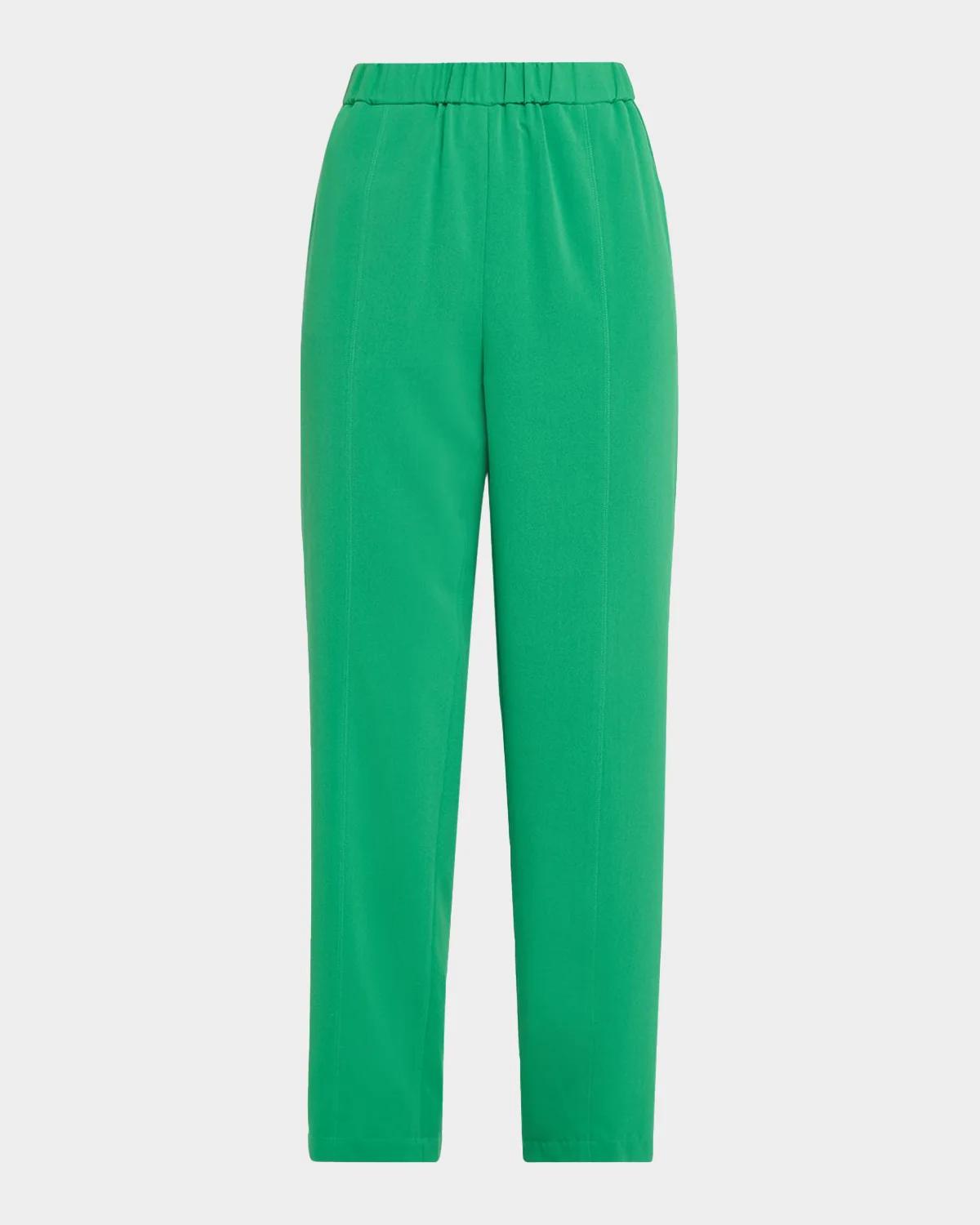 Misook Nora Crepe Straight-Leg Pants