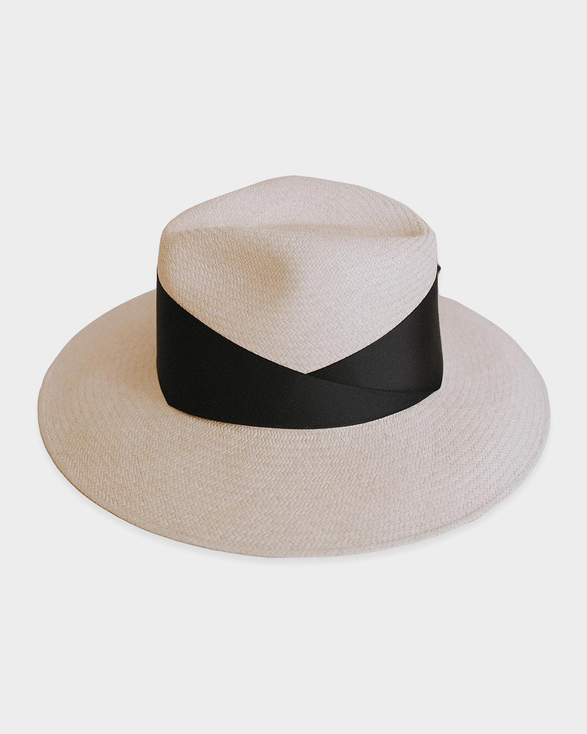 Freya Gardenia Woven Straw Fedora Hat