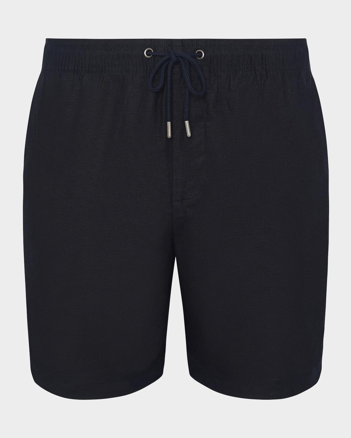 Onia Men's Stretch Linen Drawstring Shorts