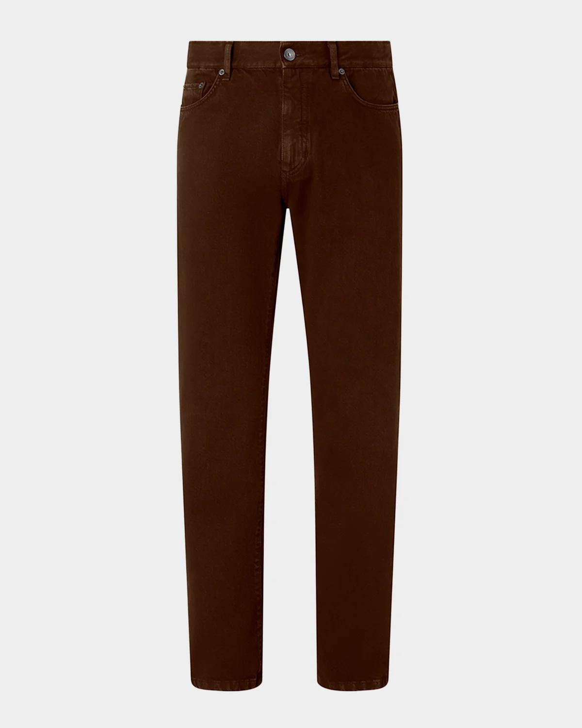 ZEGNA Men's City Straight Fit Five-Pocket Pants