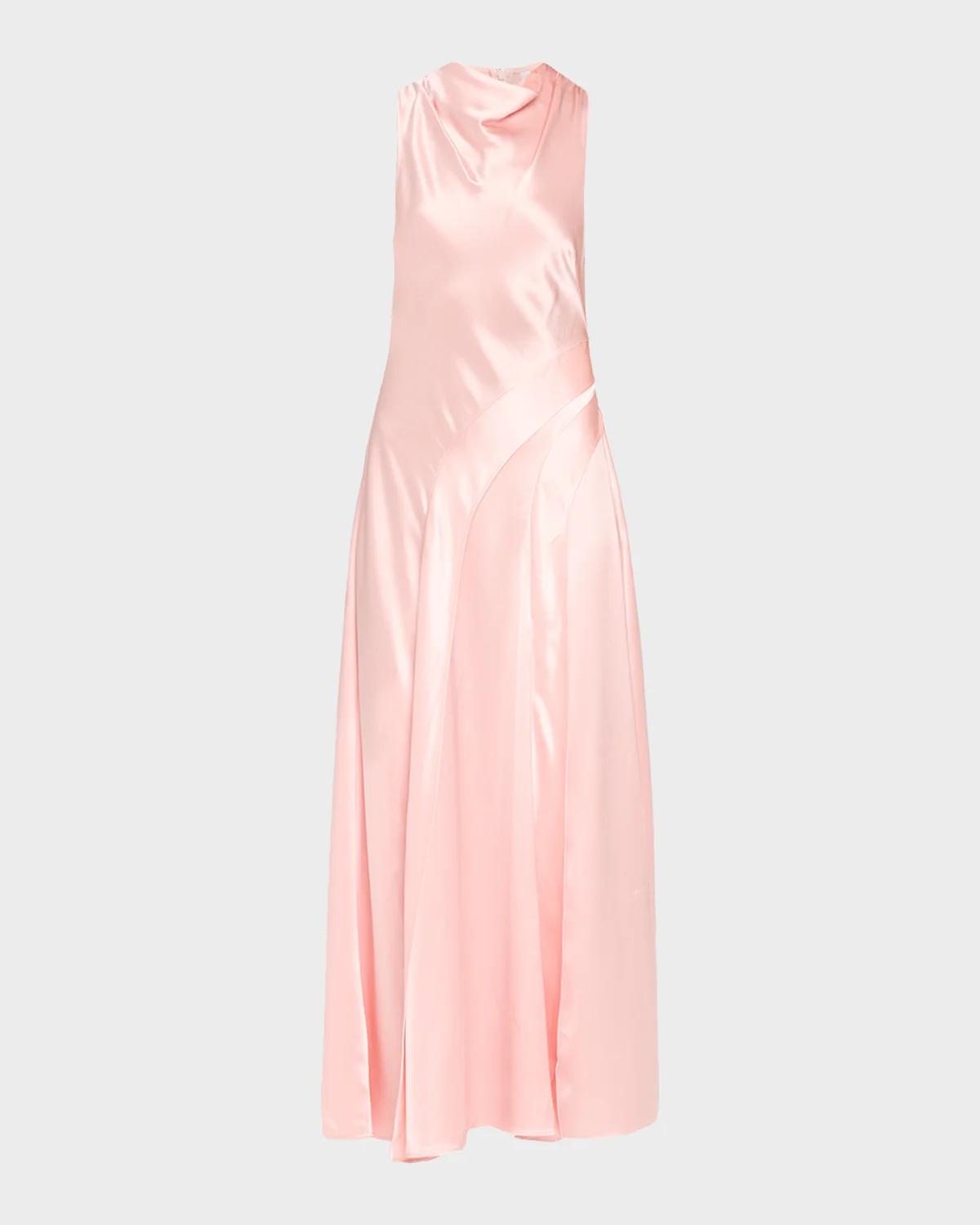 Acler Femme Fatale Lecha Satin Maxi Dress