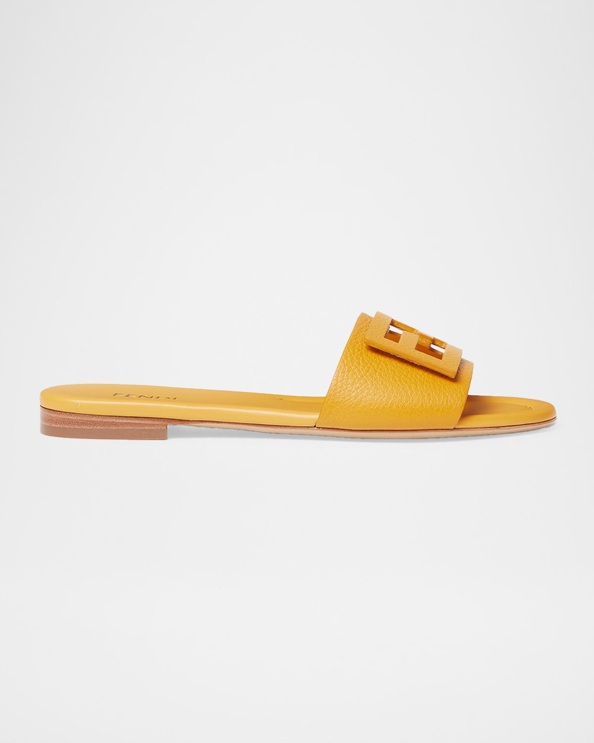 Fendi Multicolor Calfskin Women's Slides