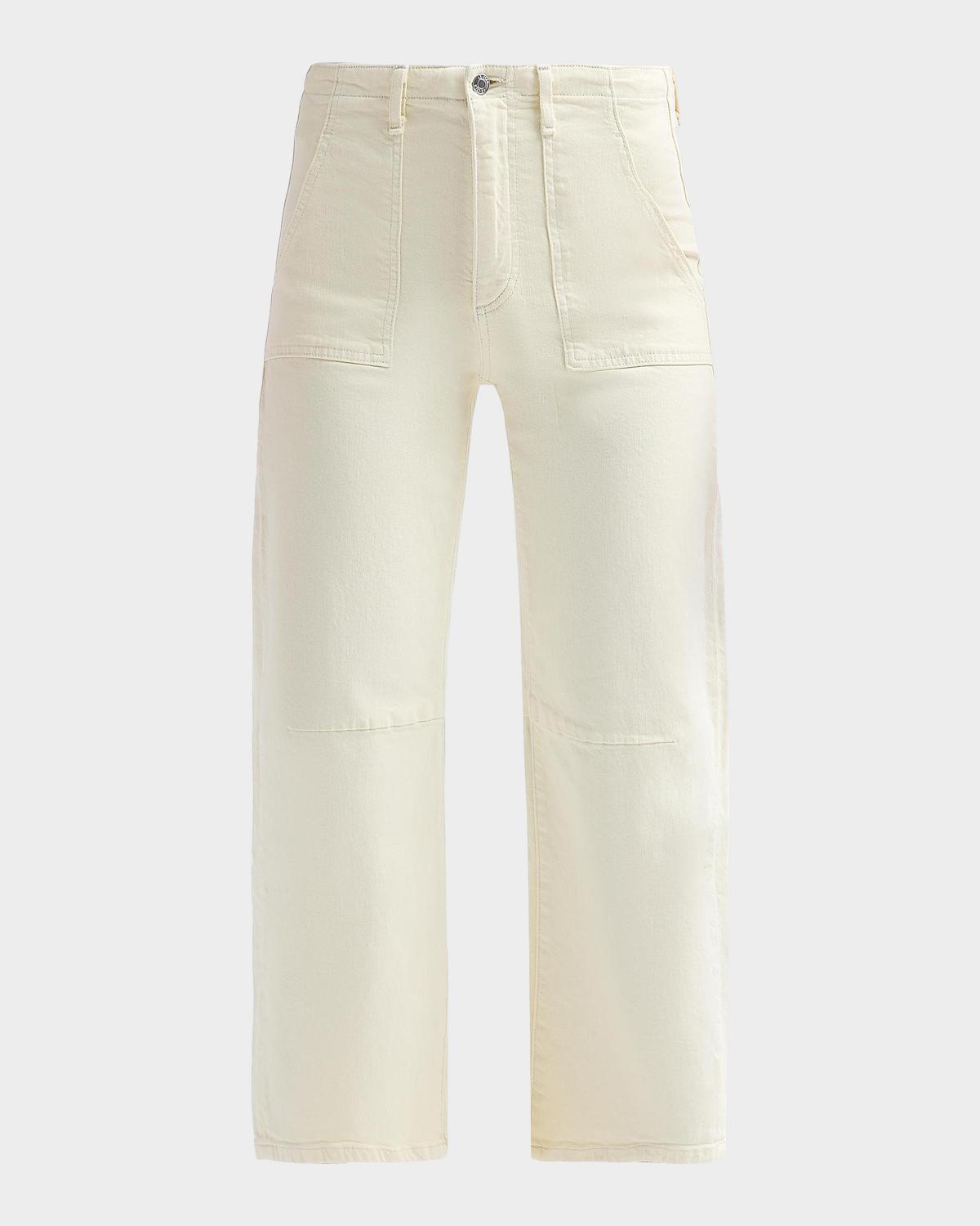 LE JEAN Petite Utility Soft Barrel Jeans