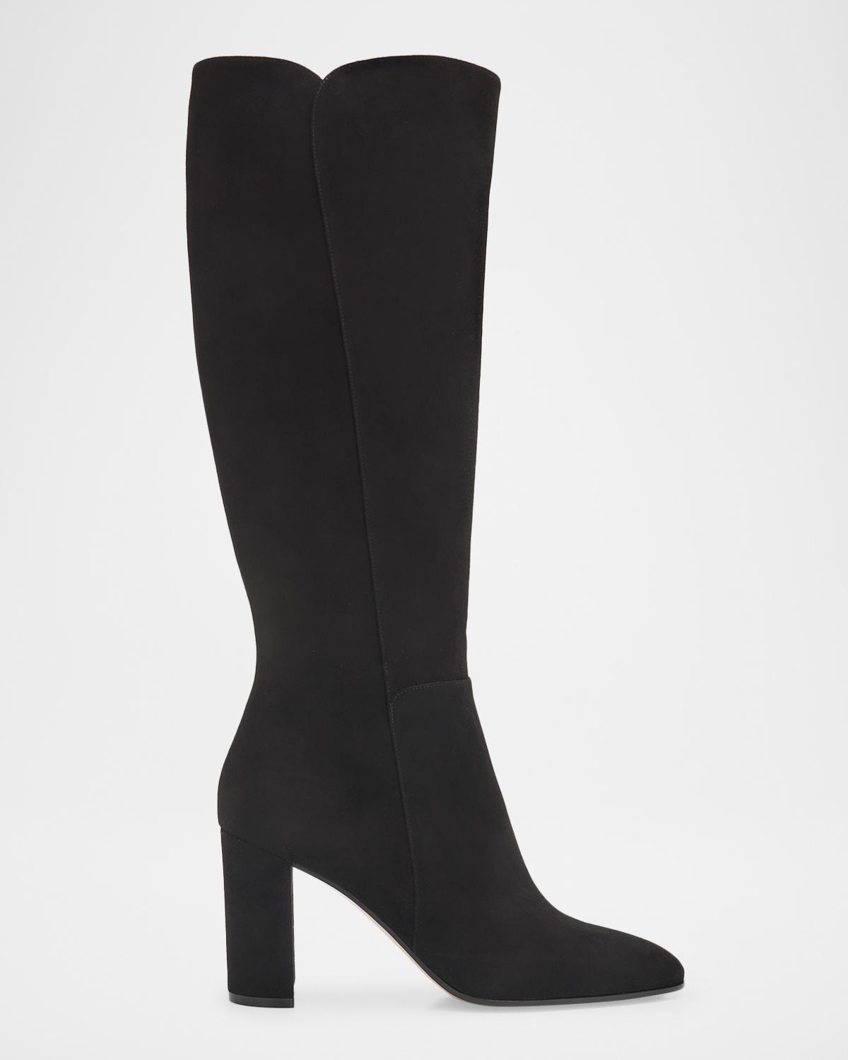 Gianvito Rossi 85mm Suede Knee-High Boots