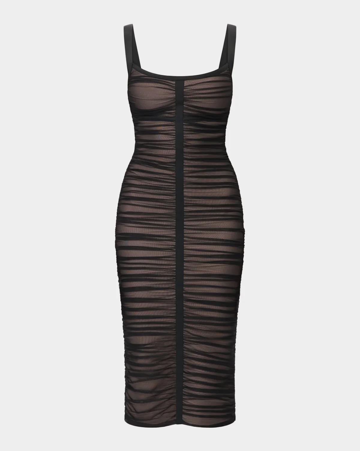 Hervé Léger The Gloria Ruched Midi Dress