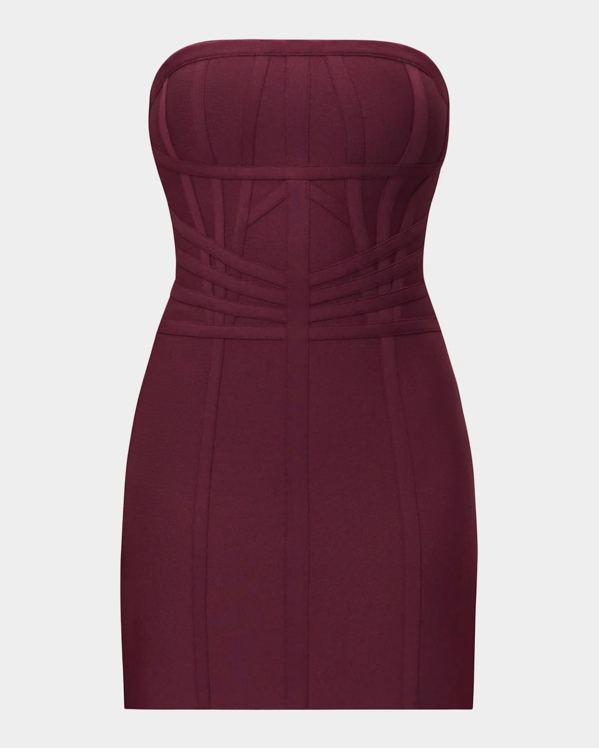 Hervé Léger The Jannette Strapless Mini Dress